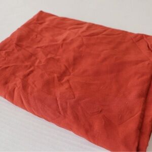 Rust red rayon challis fabric, 2 yards